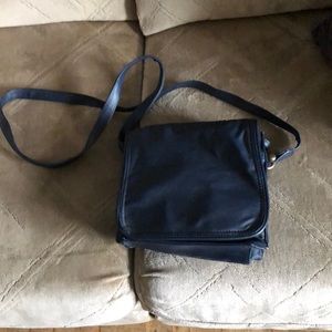 Alpine collection crossbody bag in navy blue